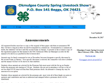 Tablet Screenshot of okmulgeecountyspringlivestockshow.com